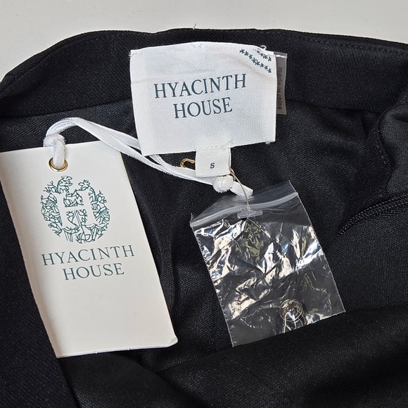 NWT HYACINTH HOUSE Black Open Back Bow Ambrose Midi Dress Small 5494 - Picture 9 of 13